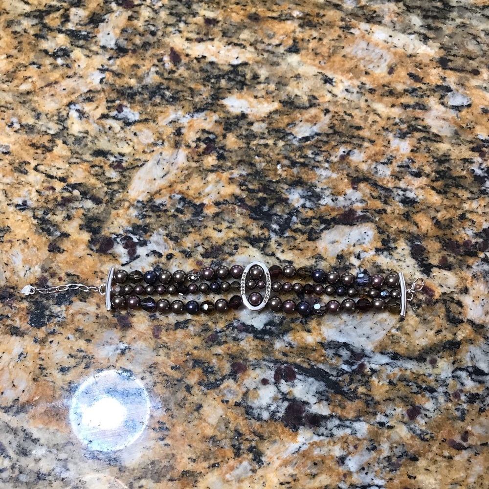 Swarovski 3 Strand Pearl Bracelet
